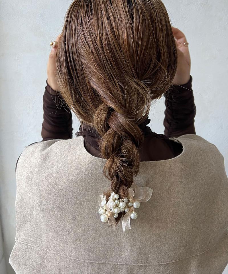 【WEB限定】【オケージョン】パールヘアゴム