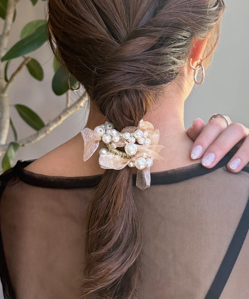 【WEB限定】【オケージョン】パールヘアゴム