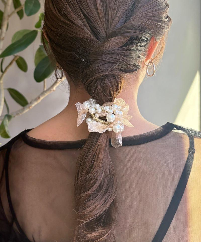 【WEB限定】【オケージョン】パールヘアゴム
