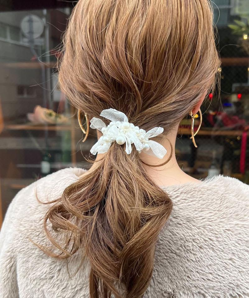 【WEB限定】【オケージョン】パールヘアゴム