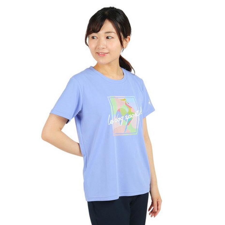 ルコック スポルティフ（le coq sportif）（レディース）半袖Tシャツ レディース SUNSCREEN ビッグロゴ QMWVJA03 PP