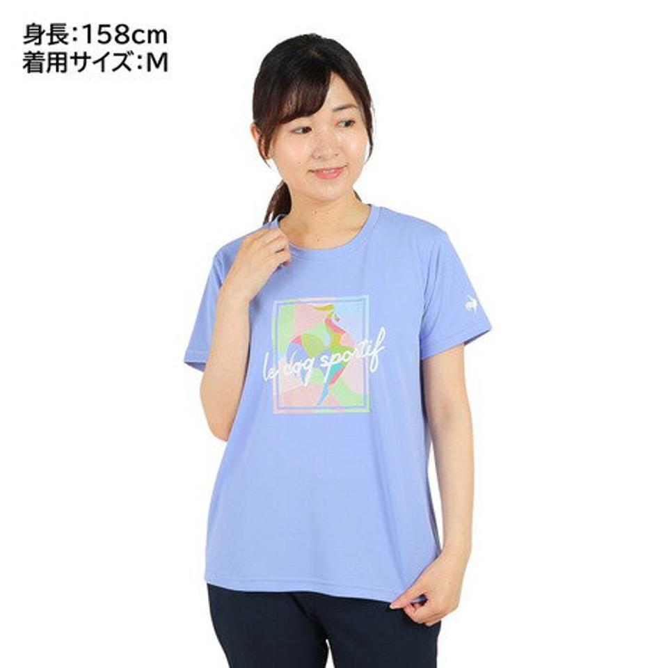 ルコック スポルティフ（le coq sportif）（レディース）半袖Tシャツ レディース SUNSCREEN ビッグロゴ QMWVJA03 PP