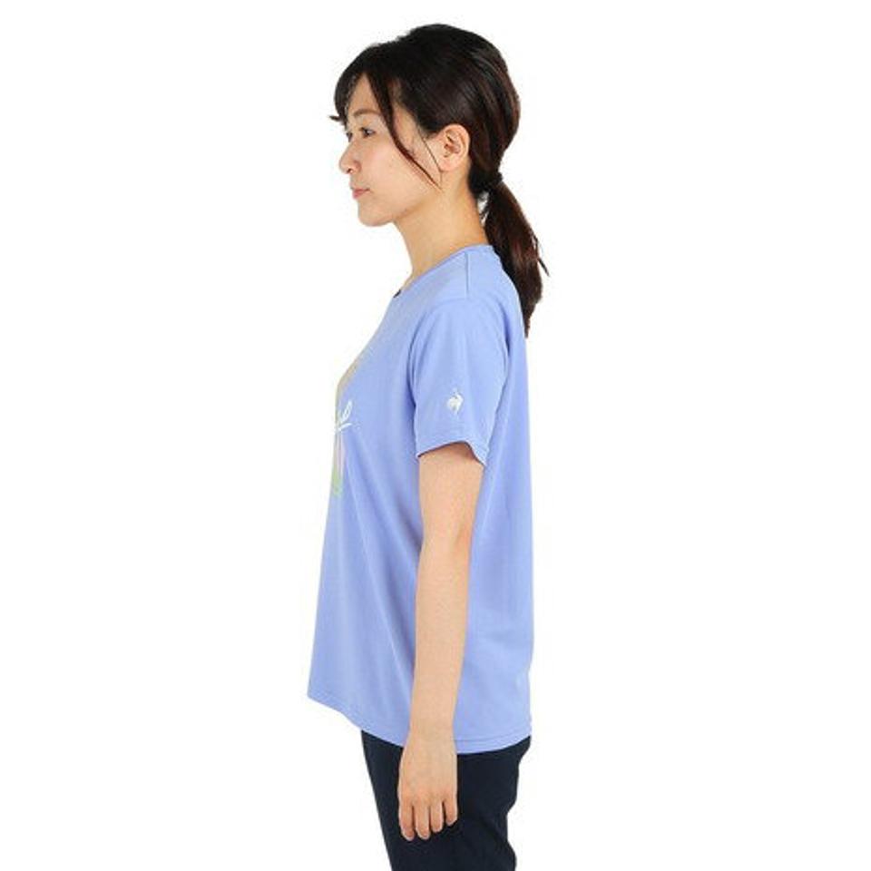 ルコック スポルティフ（le coq sportif）（レディース）半袖Tシャツ レディース SUNSCREEN ビッグロゴ QMWVJA03 PP