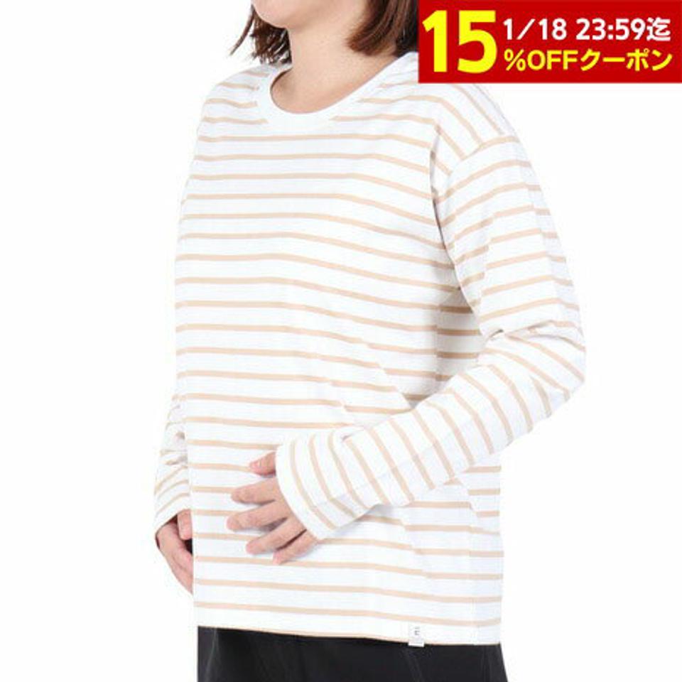 エルケクス（ELKEX）（レディース）長袖クルーネック ストライプTシャツ EKL3FA0012