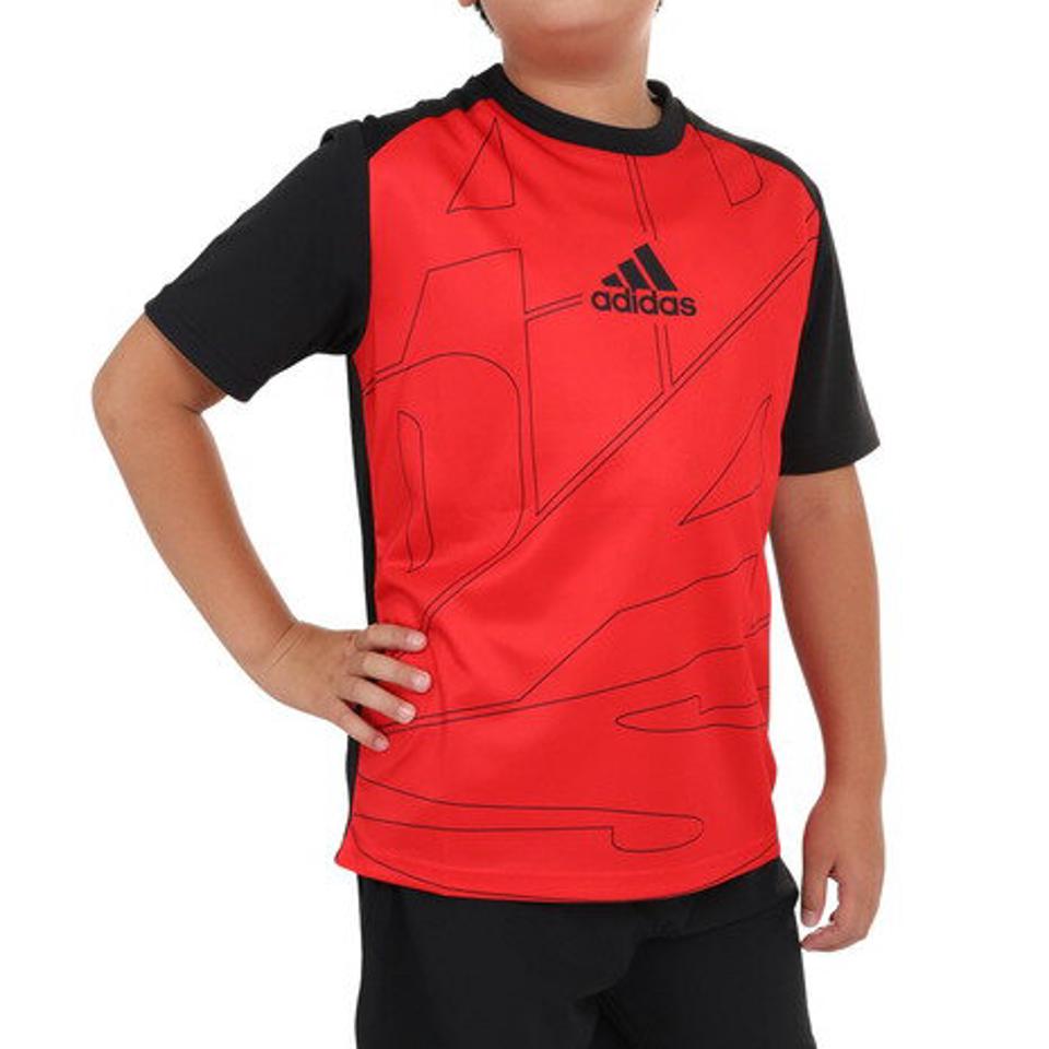 アディダス（adidas）（キッズ）半袖Tシャツ キッズ ニット BUL95-IA9328