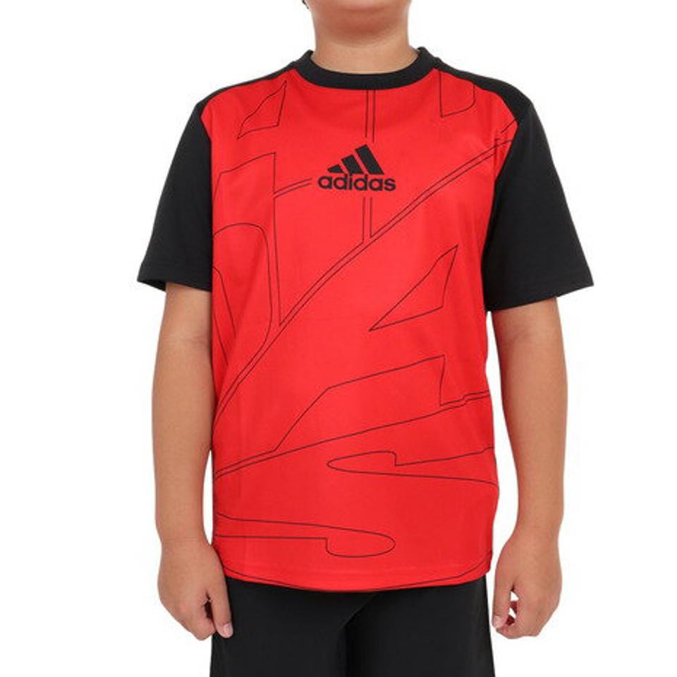 アディダス（adidas）（キッズ）半袖Tシャツ キッズ ニット BUL95-IA9328