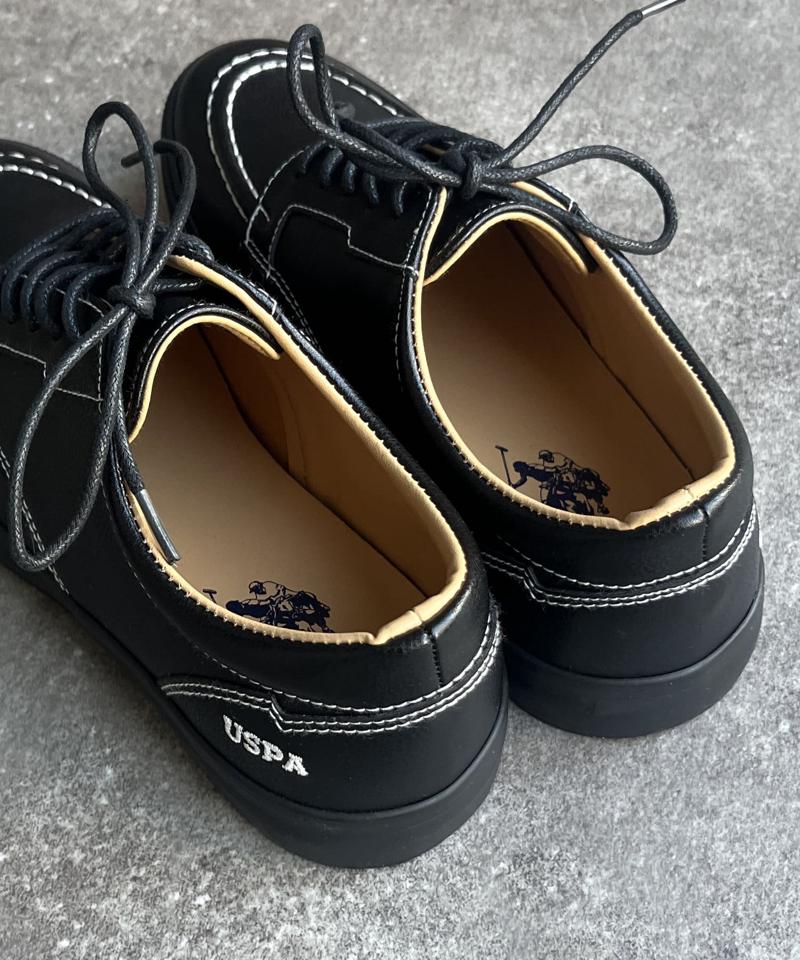 【U.S. POLO ASSN.】フェイクレザースニーカー