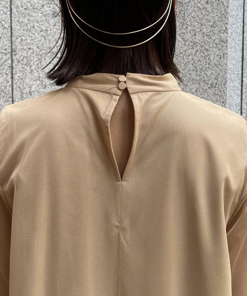 【オケージョン/サイズ展開あり/人気につき再販】チュールハイネックワンピース