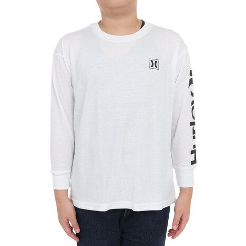 【15％OFFクーポン対象！2/22まで】ハーレー（HURLEY）（キッズ）ジュニア B ARM OAO 長袖Tシャツ 23 BLS2200001-WHT