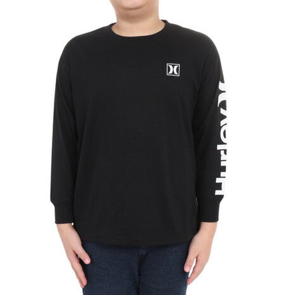 ハーレー（HURLEY）（キッズ）ジュニア B ARM OAO 長袖Tシャツ 23 BLS2200001-BLK