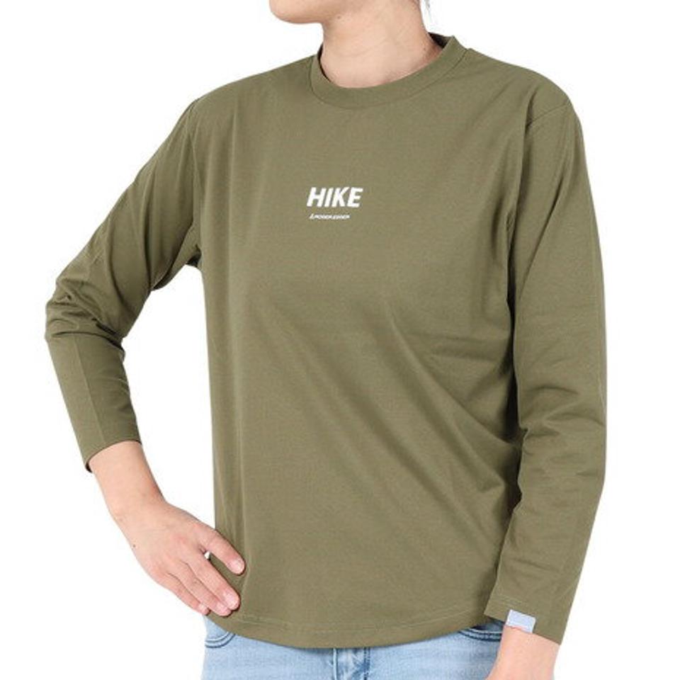 ロジャーエーガー（ROGEREGGER）（レディース）長袖Tシャツ ロンT HIKE RE23FUK5610003 OLV オリーブ