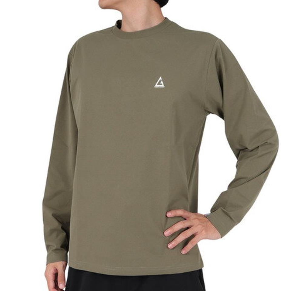 ロジャーエーガー（ROGEREGGER）（メンズ）長袖Tシャツ ロンT HIKE MOUNTAIN RE23FUK5610001 OLV オリーブ