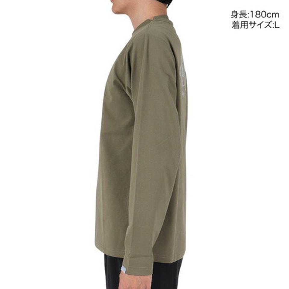 ロジャーエーガー（ROGEREGGER）（メンズ）長袖Tシャツ ロンT HIKE MOUNTAIN RE23FUK5610001 OLV オリーブ