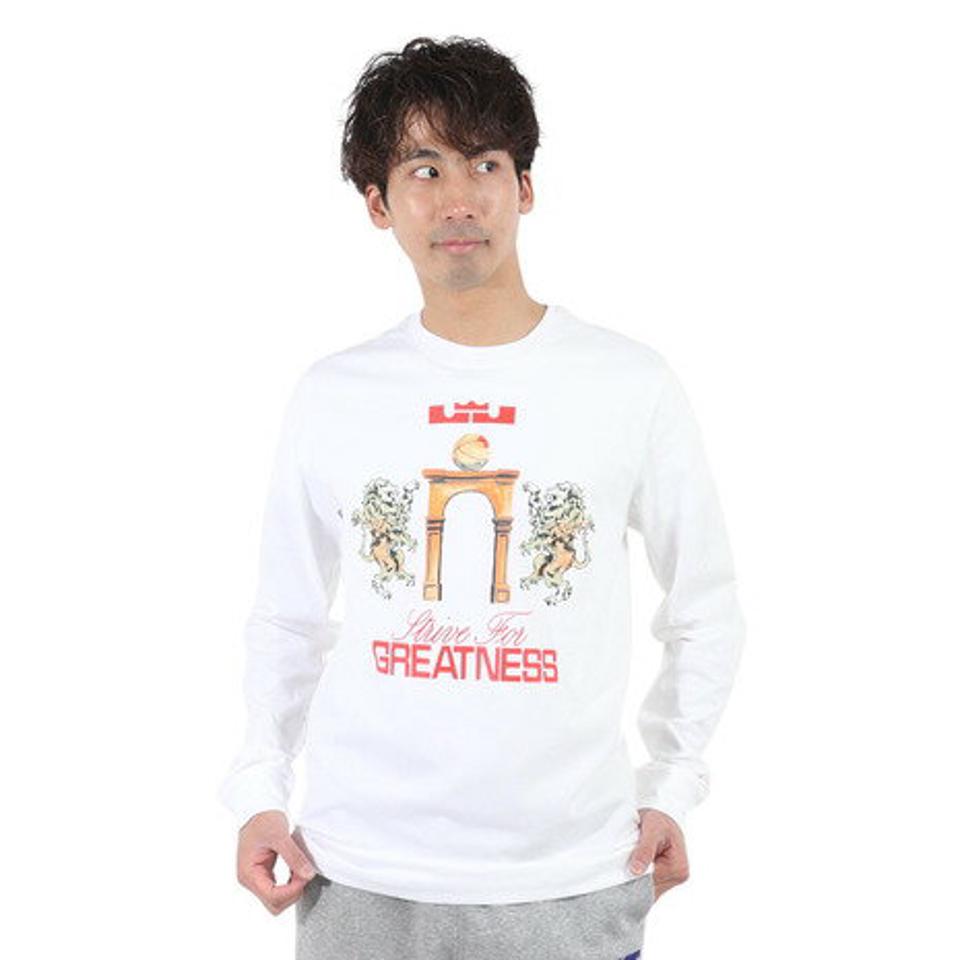 ナイキ（NIKE）（メンズ）バスケットボールウェア レブロン 長袖Tシャツ SP2 FQ4909-100
