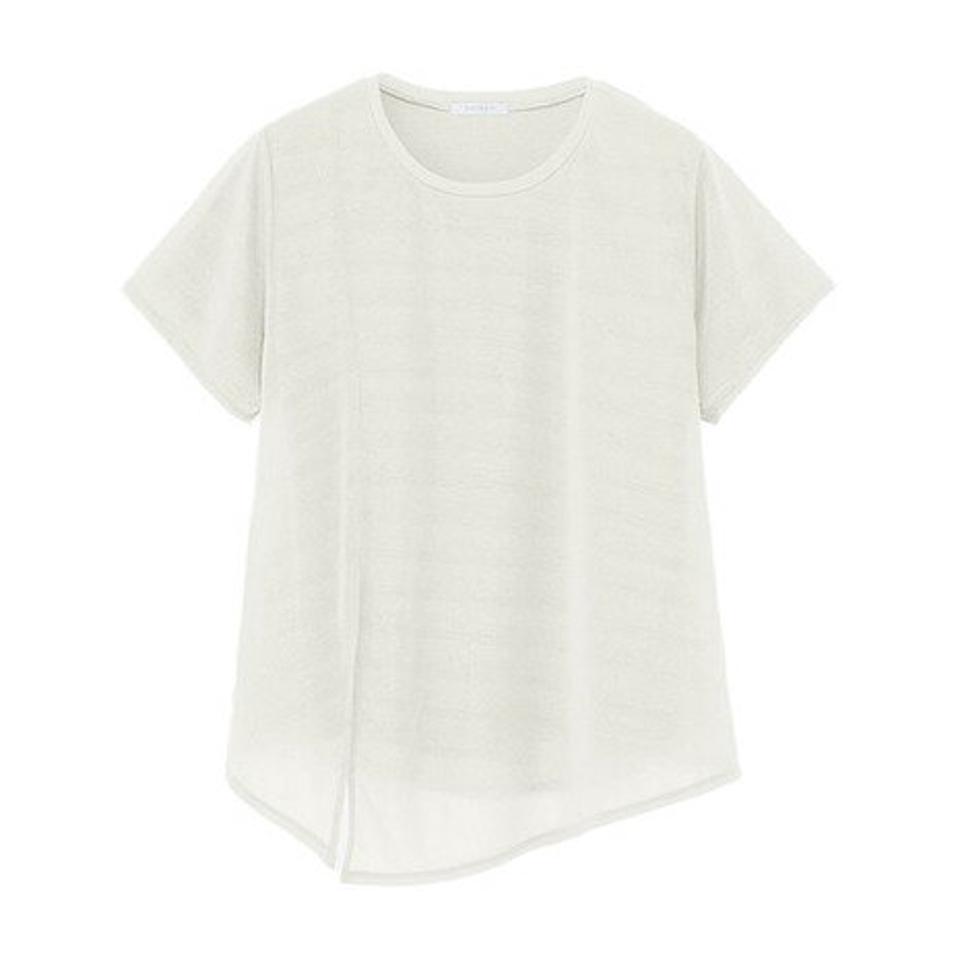 ダンスキン（DANSKIN）（レディース）シアーライトレイヤード 半袖Tシャツ DC524102 JW