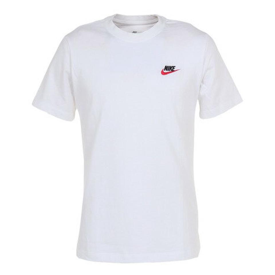 ナイキ（NIKE）（メンズ）tシャツ 半袖 ホワイト 白 綿100% AR4999-100