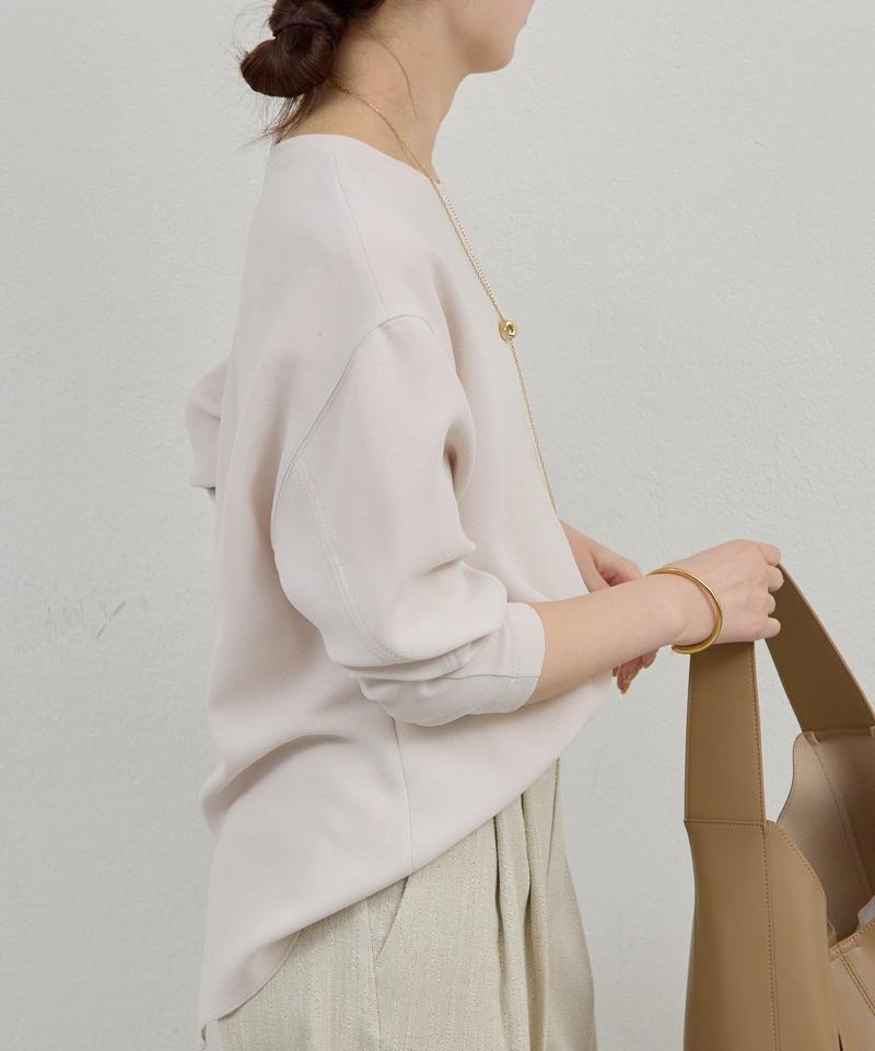 【累計販売1万枚超！】【ガランテ名品】バックスリットブラウスTee