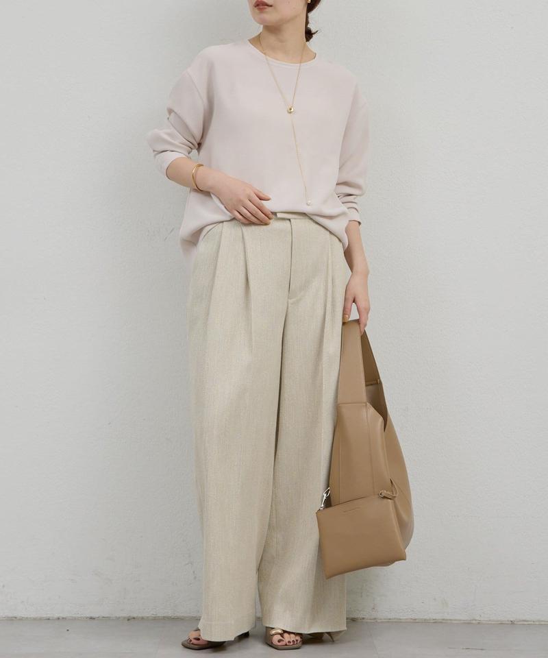 【累計販売1万枚超！】【ガランテ名品】バックスリットブラウスTee