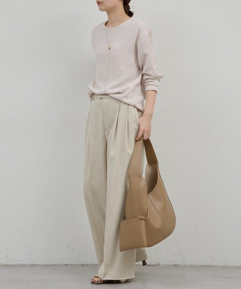 【累計販売1万枚超！】【ガランテ名品】バックスリットブラウスTee