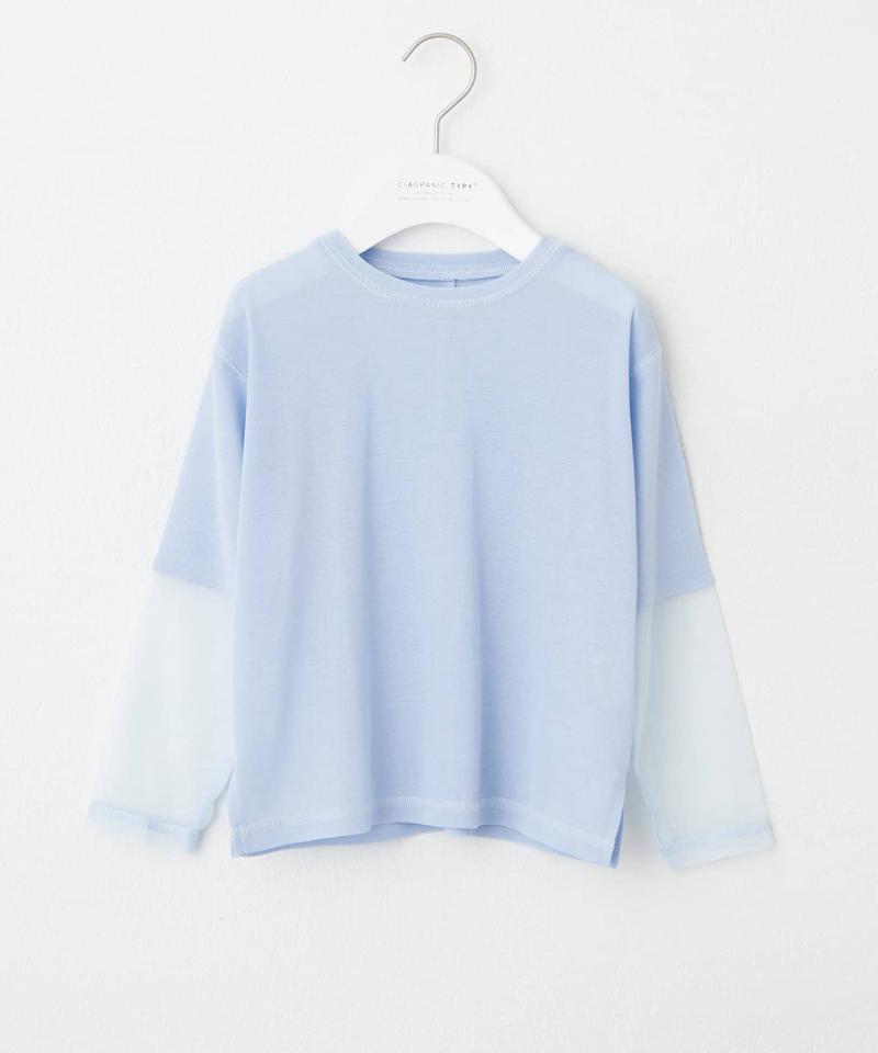【KIDS】袖切り替えシアーカットソー