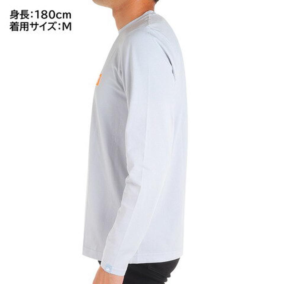 マムート（MAMMUT）（メンズ）長袖Tシャツ ロンT クイックドライ ロゴプリント Tシャツ 1016-01030-00741 ライトグレー