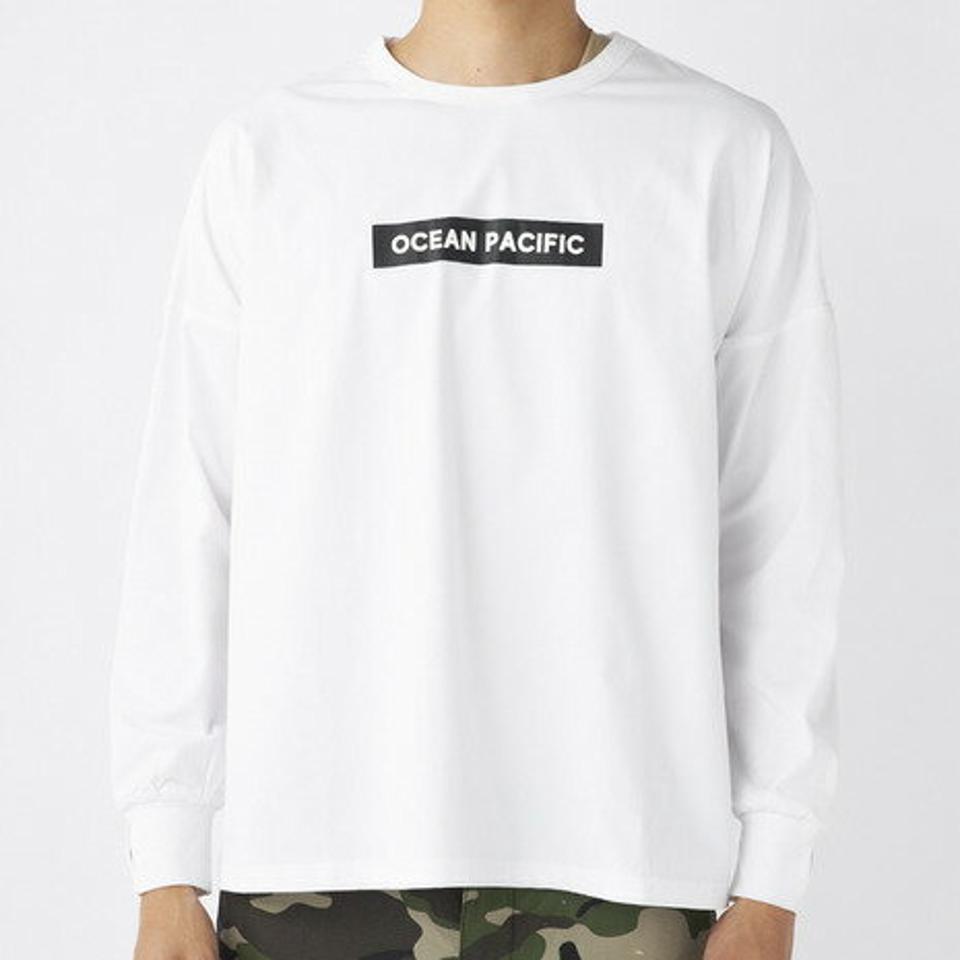 【SOY受賞記念1/30 9:59までエントリーでP4倍】オーシャンパシフィック（Ocean Pacific）（メンズ、レディース）ロゴ 長袖Tシャツ 543004 WHT