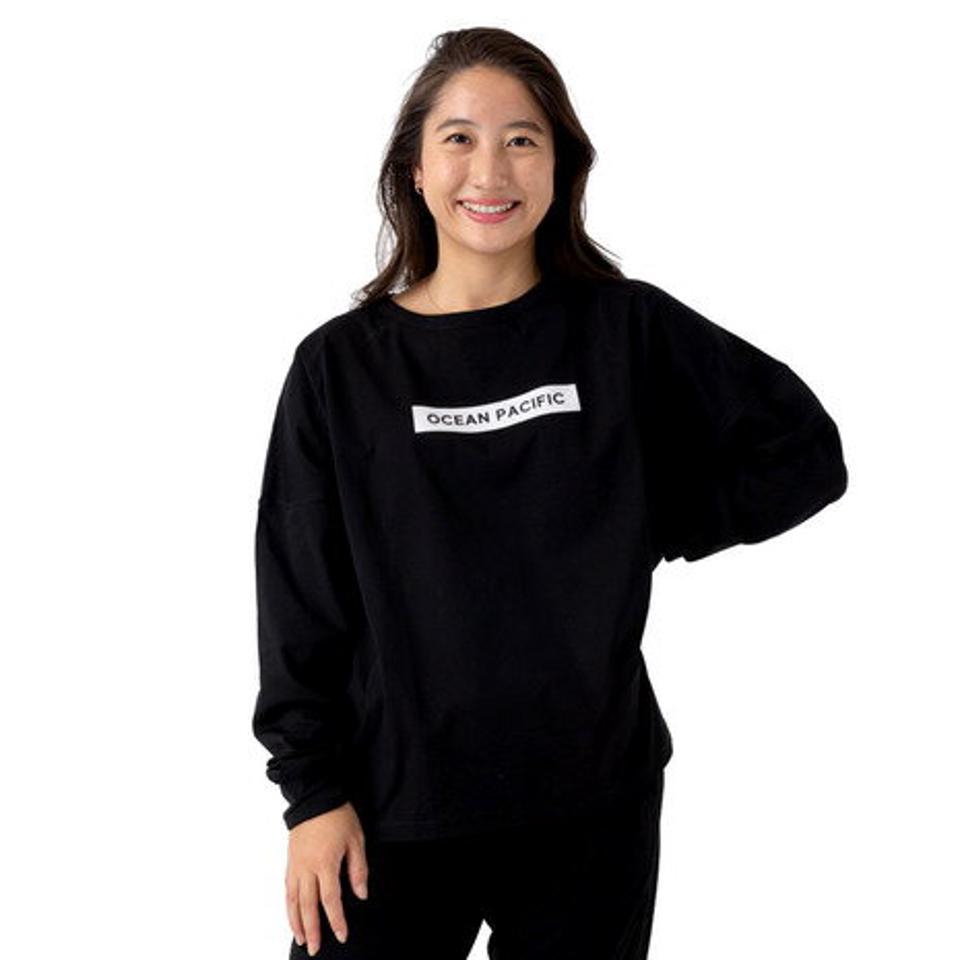 【SOY受賞記念1/30 9:59までエントリーでP4倍】オーシャンパシフィック（Ocean Pacific）（メンズ、レディース）ロゴ 長袖Tシャツ 543004 BLK