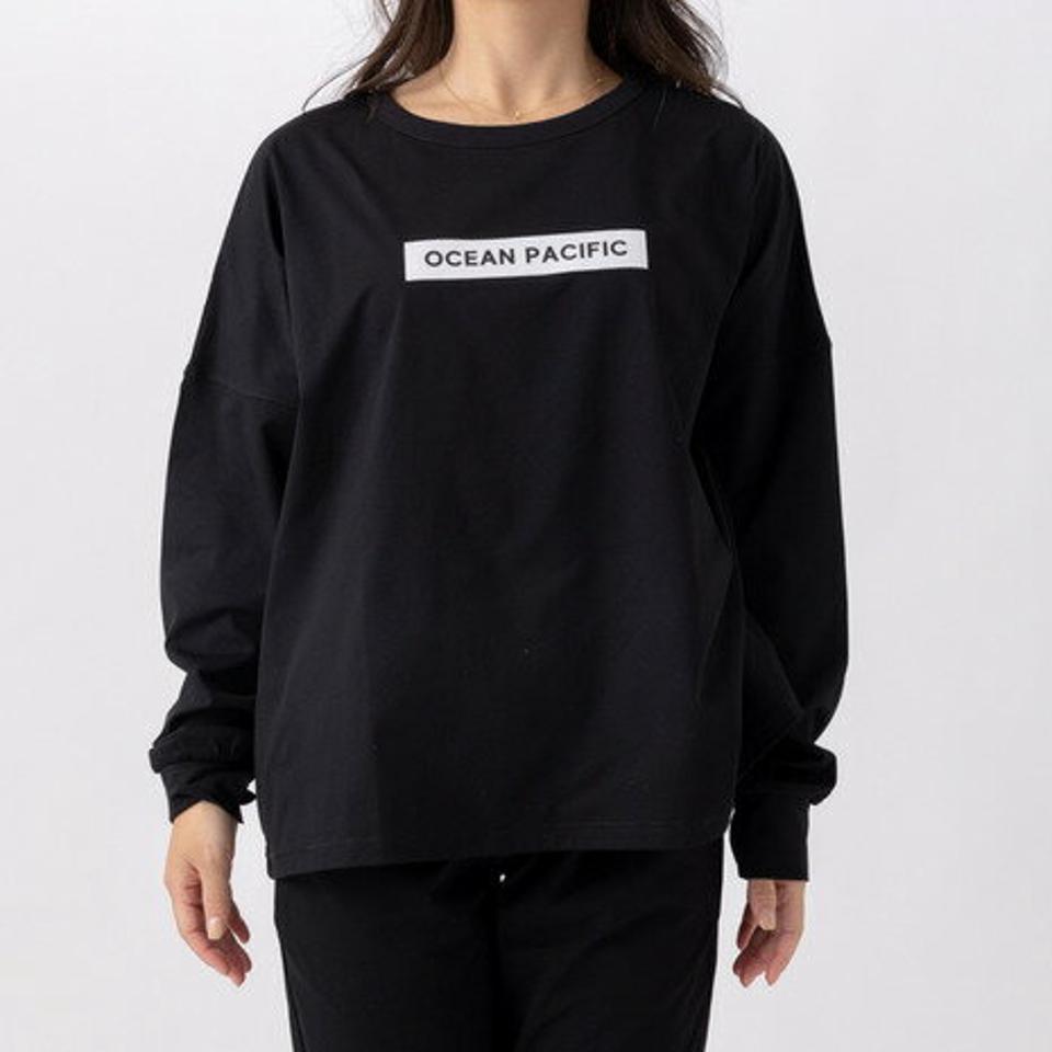 【SOY受賞記念1/30 9:59までエントリーでP4倍】オーシャンパシフィック（Ocean Pacific）（メンズ、レディース）ロゴ 長袖Tシャツ 543004 BLK