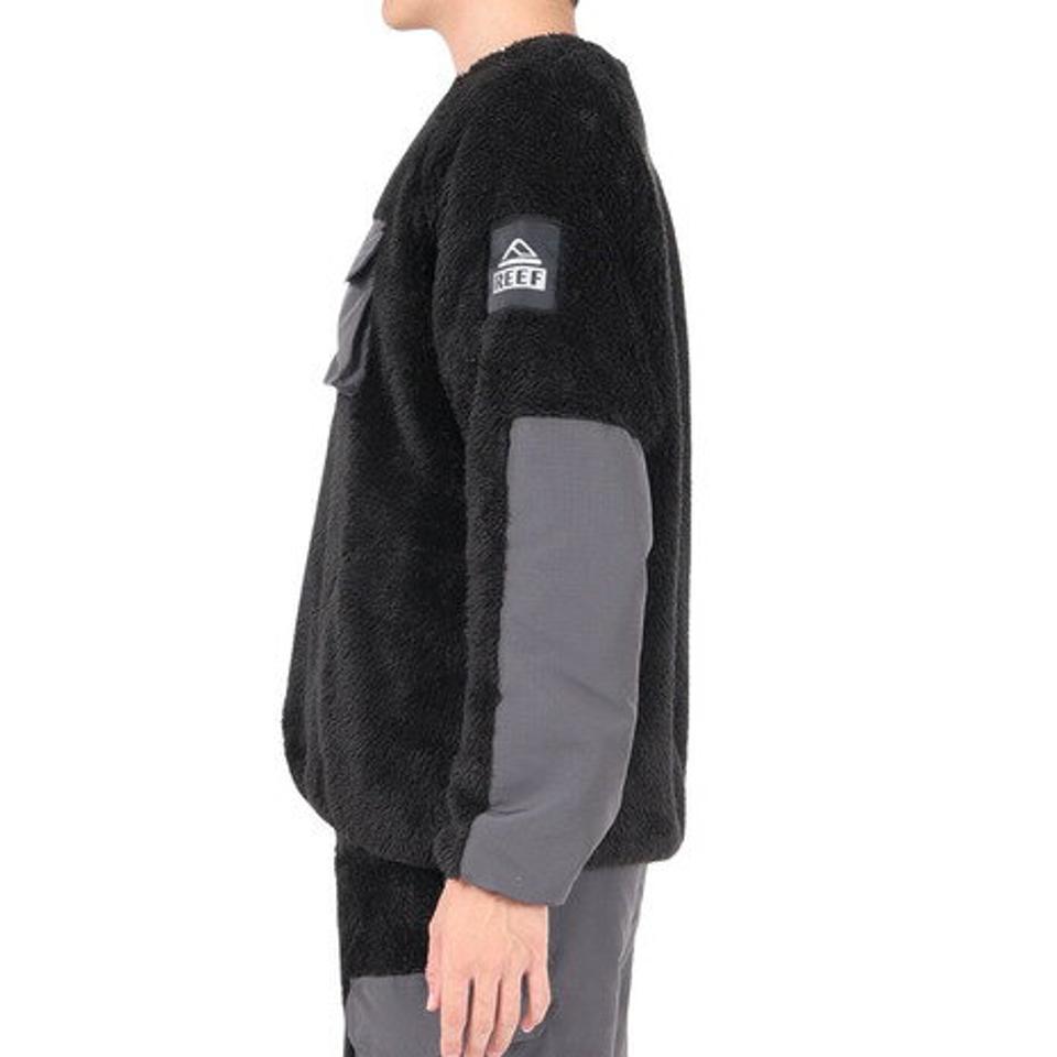 【SOY受賞記念1/30 9:59までエントリーでP4倍】リーフ（REEF）（メンズ）SHERP A FLEECE CREW プルオーバー RFSWM2303-C.GRY