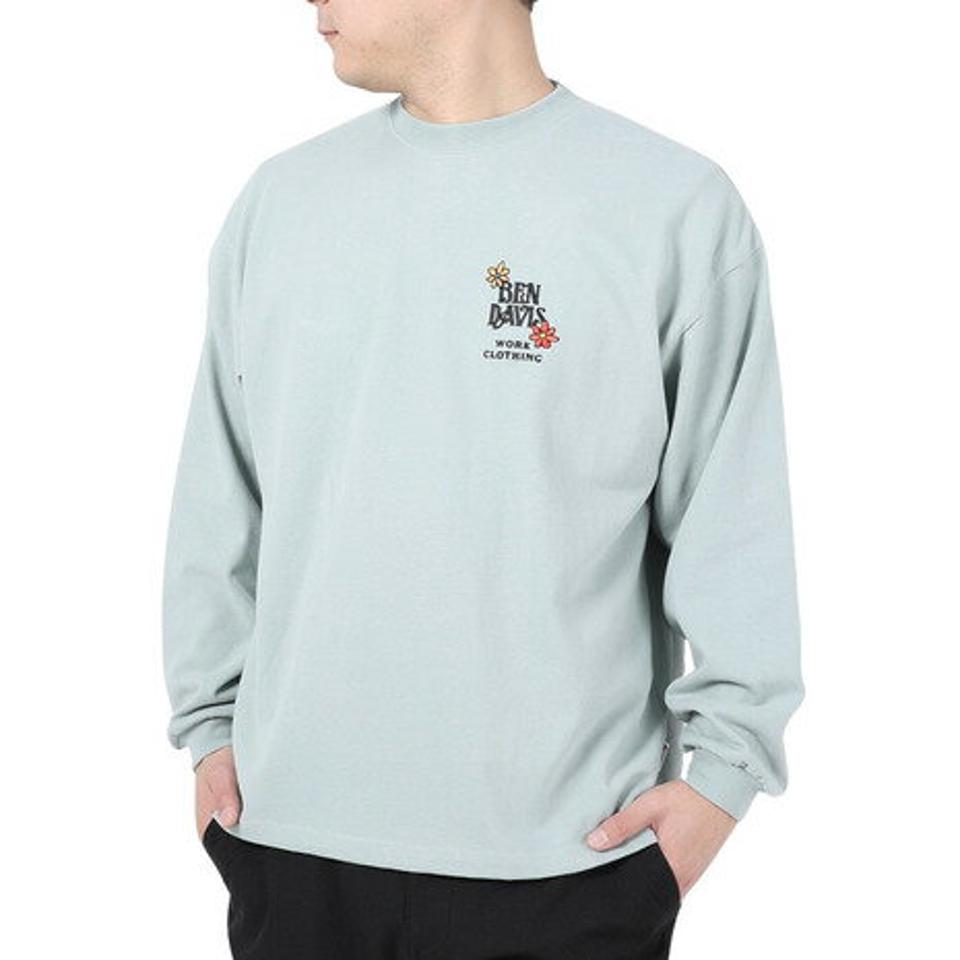 【SOY受賞記念1/30 9:59までエントリーでP4倍】ベンデイビス（BEN DAVIS）（メンズ）HARVEST BRUSHED 長袖 Tシャツ 24380022-56IGR