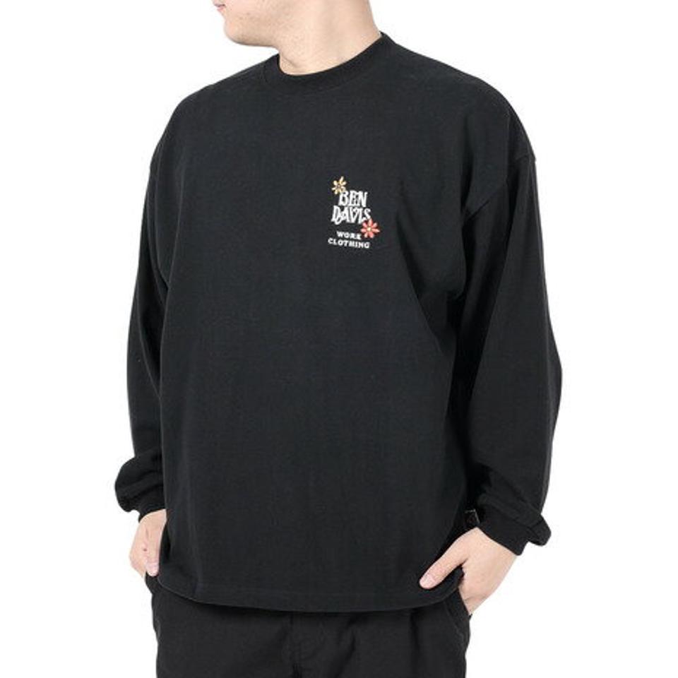 ベンデイビス（BEN DAVIS）（メンズ、レディース）HARVEST BRUSHED 長袖Tシャツ 24380022