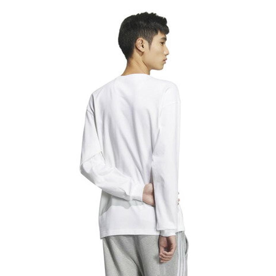 アディダス（adidas）（メンズ）エッセンシャルズ プラス ルーズフィット スモールロゴ 長袖Tシャツ KWF00-JF3977