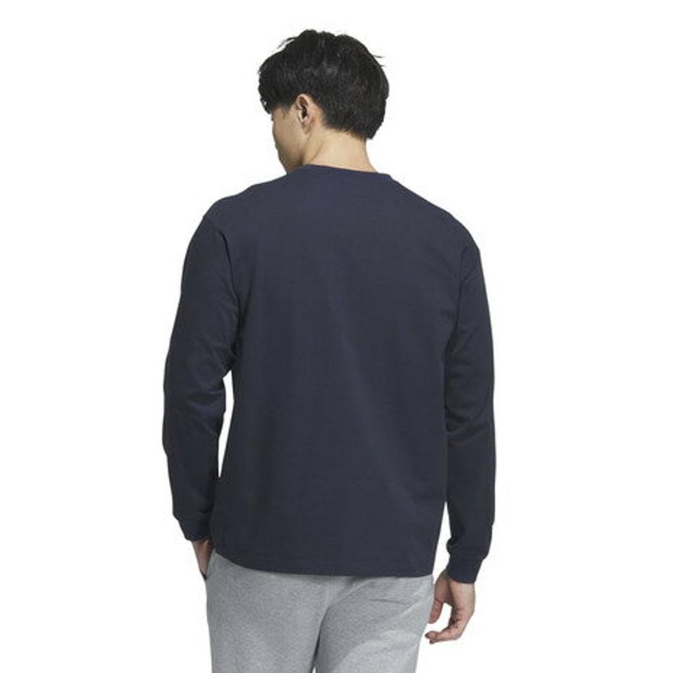 アディダス（adidas）（メンズ）エッセンシャルズ プラス ルーズフィット スモールロゴ 長袖Tシャツ KWF00-JF3926