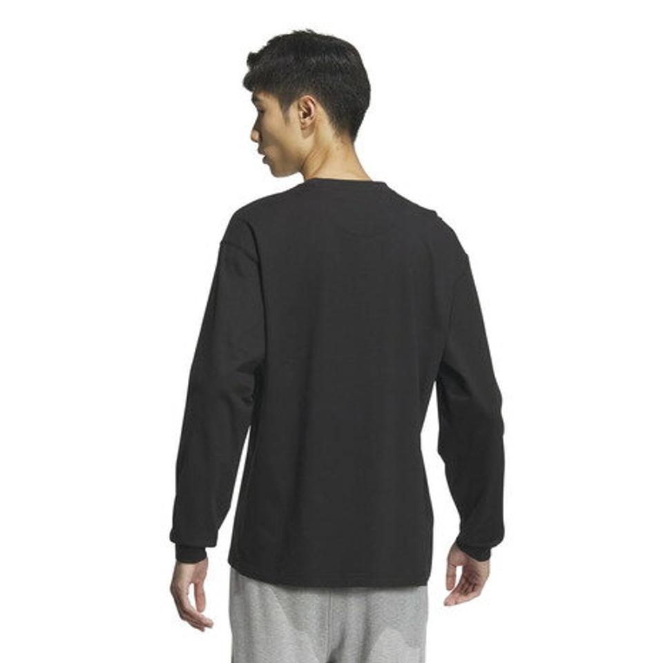 アディダス（adidas）（メンズ）エッセンシャルズ プラス ルーズフィット スモールロゴ 長袖Tシャツ KWF00