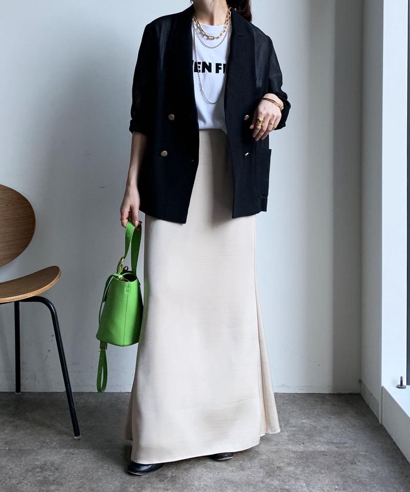 【マイナス3kgの華奢見えが叶う！】メッシュダブルジャケット