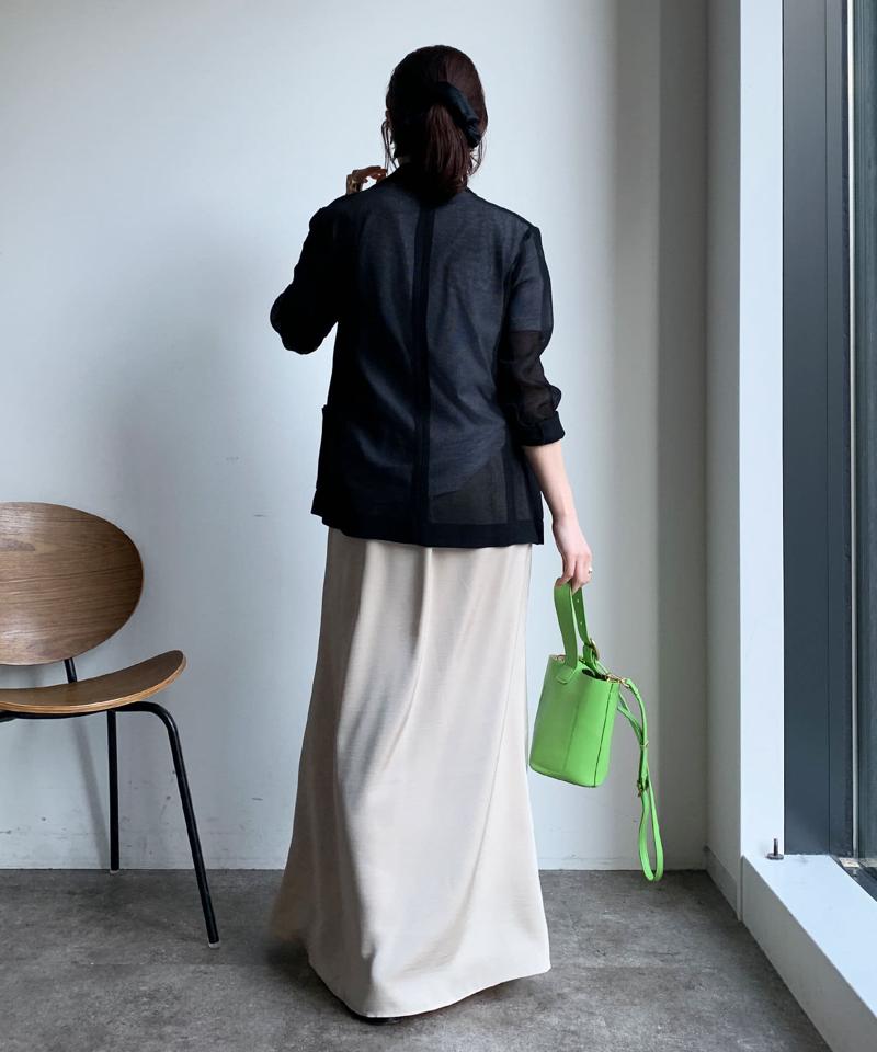 【マイナス3kgの華奢見えが叶う！】メッシュダブルジャケット