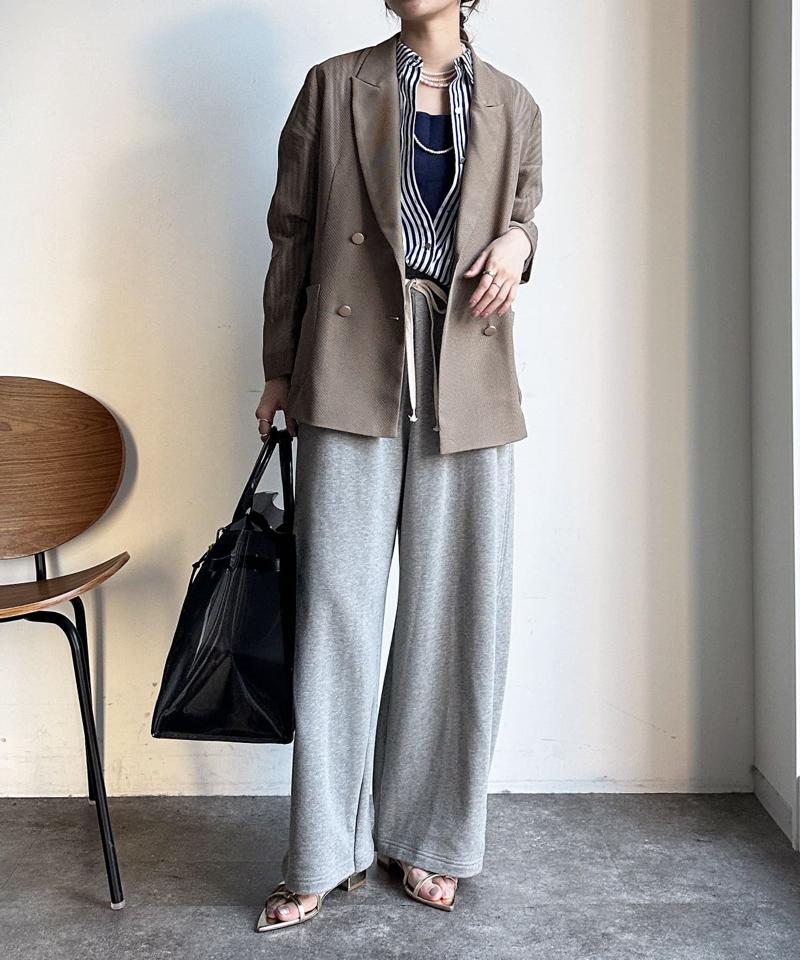 【マイナス3kgの華奢見えが叶う！】メッシュダブルジャケット