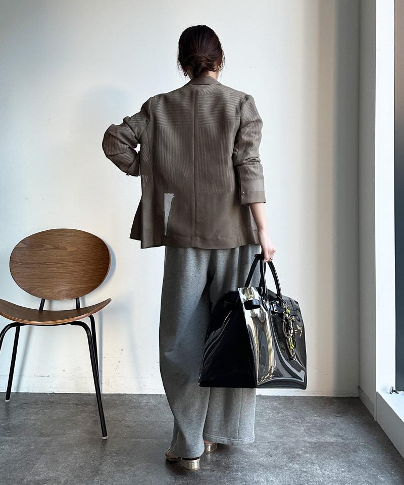 【マイナス3kgの華奢見えが叶う！】メッシュダブルジャケット