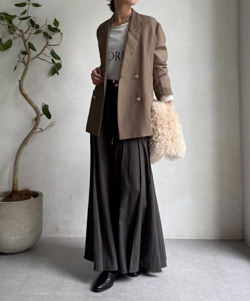 【マイナス3kgの華奢見えが叶う！】メッシュダブルジャケット