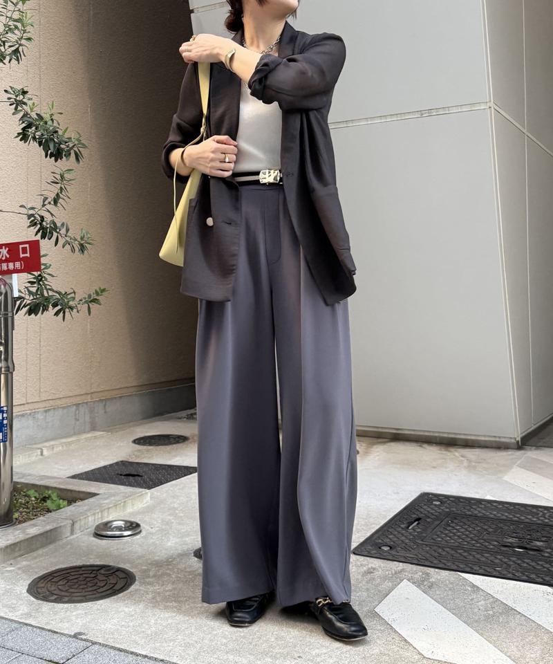 【マイナス3kgの華奢見えが叶う！】メッシュダブルジャケット