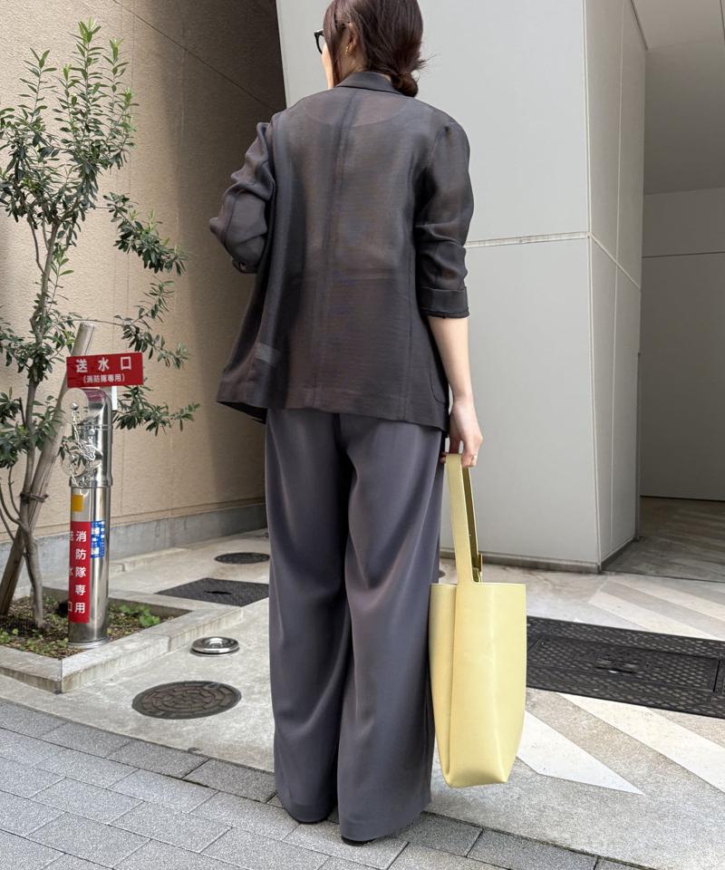 【マイナス3kgの華奢見えが叶う！】メッシュダブルジャケット