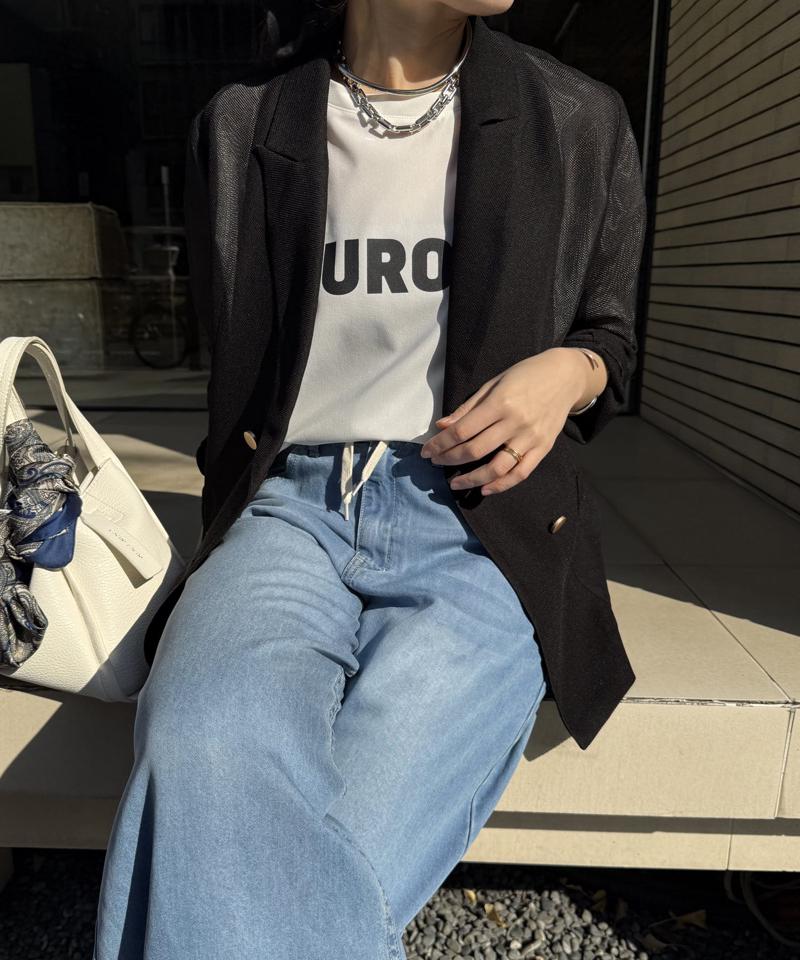 【マイナス3kgの華奢見えが叶う！】メッシュダブルジャケット