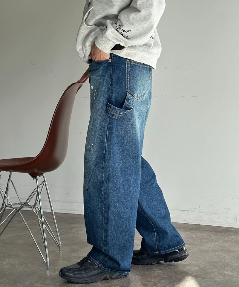カーブペインターデニムパンツ