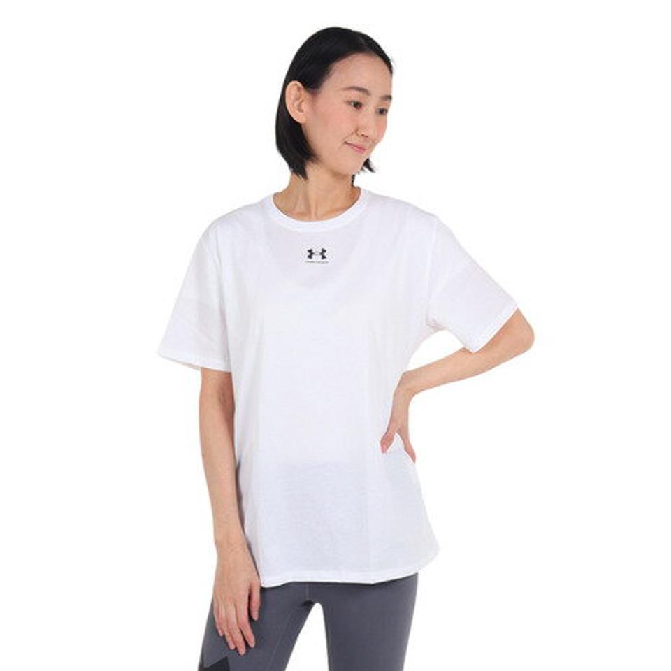 【20%OFFクーポン対象！3/7まで】アンダーアーマー（UNDER ARMOUR）（レディース）キャンパス オーバーサイズ ショートスリーブTシャツ 1387193 100