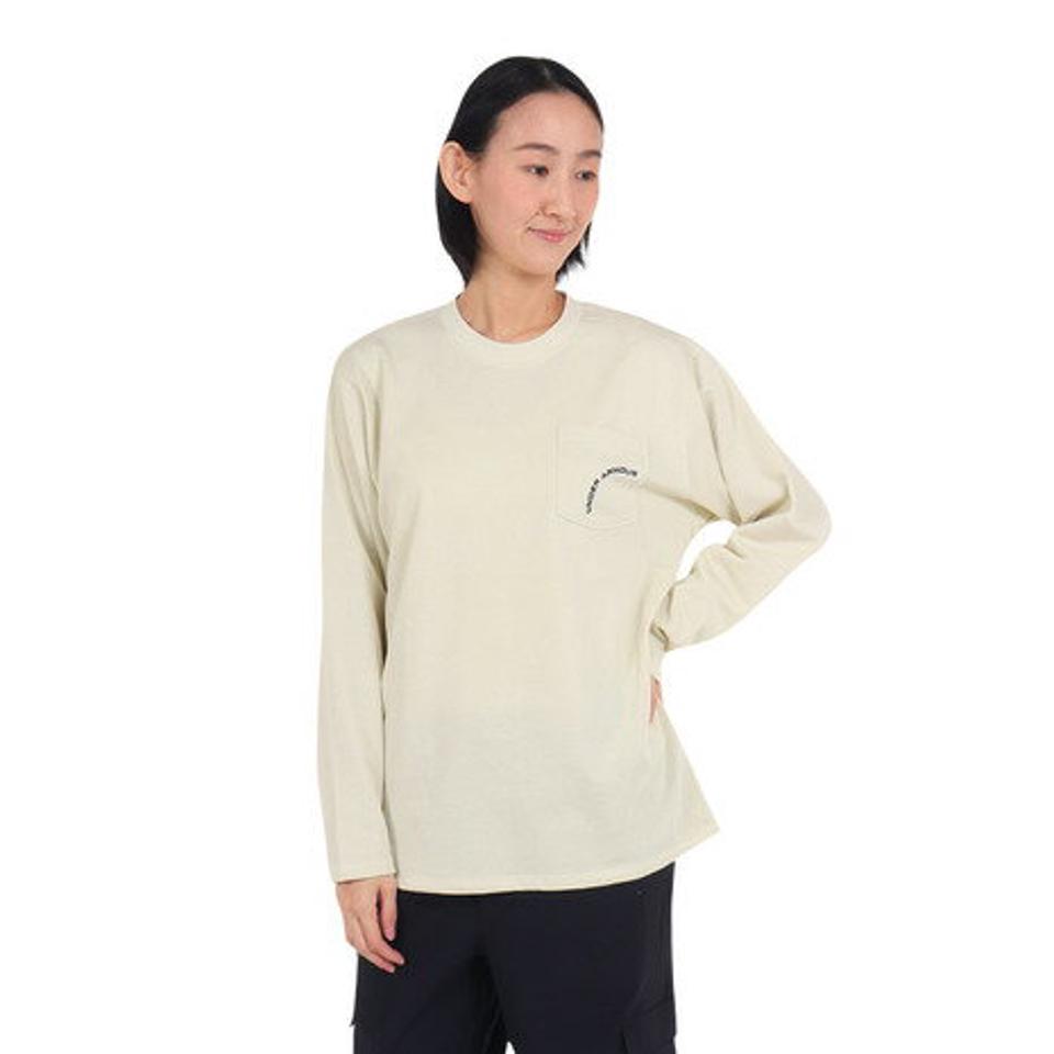 【10%OFFクーポン対象！4/25まで】アンダーアーマー（UNDER ARMOUR）（レディース）ヘビーウェイト オーバーサイズ ロングスリーブTシャツ 1384719 273