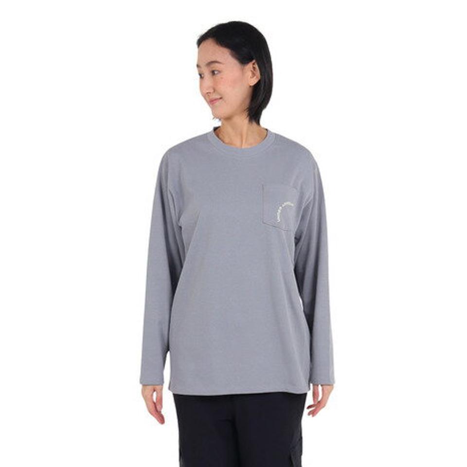 アンダーアーマー（UNDER ARMOUR）（レディース）ヘビーウェイト オーバーサイズ ロングスリーブTシャツ 1384719 035