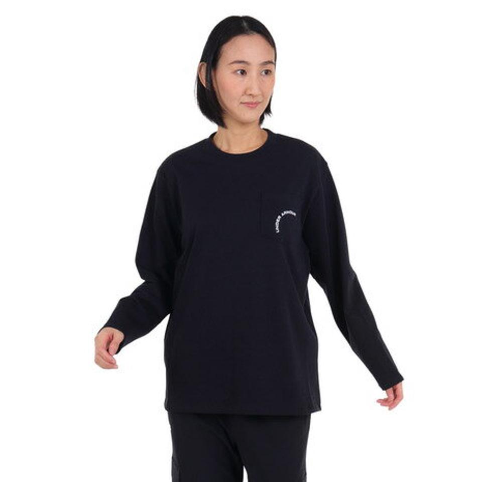 アンダーアーマー（UNDER ARMOUR）（レディース）ヘビーウェイト オーバーサイズ ロングスリーブTシャツ 1384719