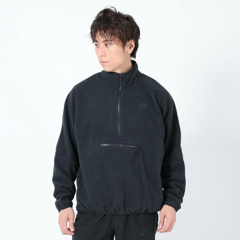 ナイキ（NIKE）（メンズ）トップス フリース プルオーバー ハーフジップ クラブ フリース+ 1/2ジップ フリース トップ 黒 DX0526-010