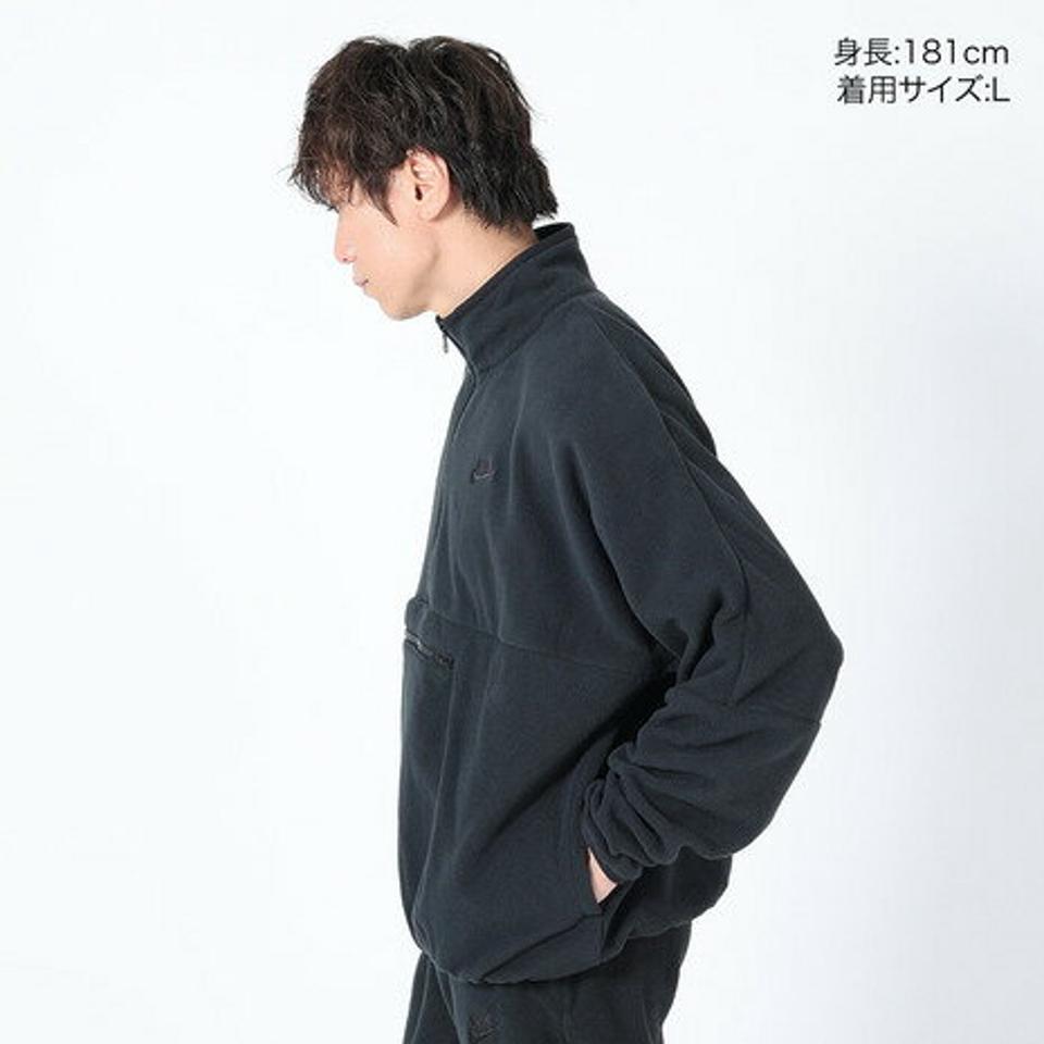 ナイキ（NIKE）（メンズ）トップス フリース プルオーバー ハーフジップ クラブ フリース+ 1/2ジップ フリース トップ 黒 DX0526-010