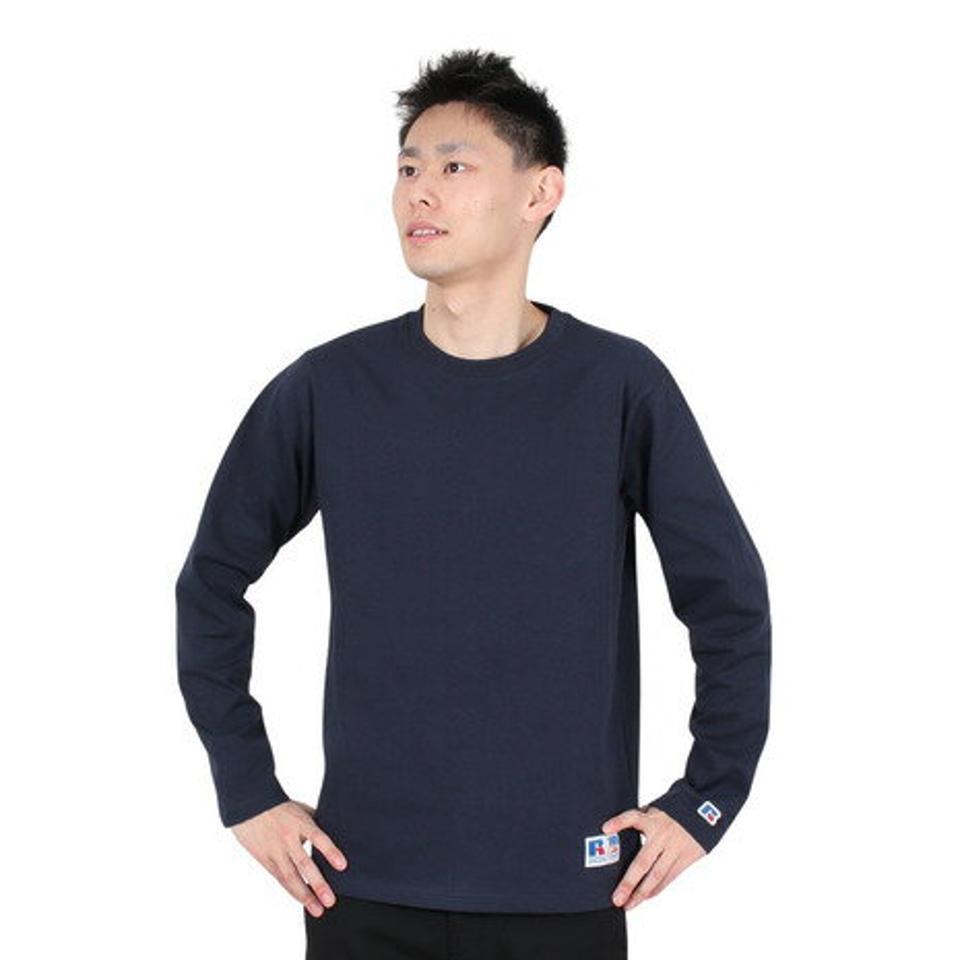 ラッセル（RUSSELL）（メンズ）ProCotton 長袖クルーネックTシャツ RBM24ES0004 NVY